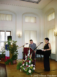 Alain Vivien Leipzig Award Ceremony 2002 Photo  2002 Tilman Hausherr